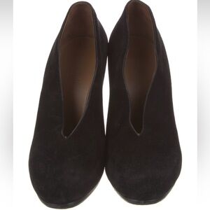 🔥HERMES Black Suede Florida Pumps Size 39